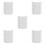 5Sets White Gutter Accessories Aluminum Straps Slotted Design 7