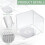 20 Pcs 10.4 mm CD Jewel Cases Standard Single Clear CD Case DVD Cover Protection Replacement 3