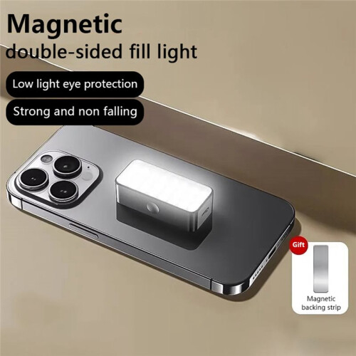 Portable  Selfie Fill Light Rechargeable 3Modes Adjustable Brightness Magnetic for Phone Make  Computer Fill Light