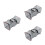 3Pièces Filets De Pliables En Nylon Gris Pour Camping 8
