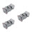 3Pièces Filets De Pliables En Nylon Gris Pour Camping 9