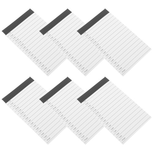 12Pcs Compact White Lined Notebook Daily Planner for Office and Travel 2