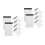 12Pcs Compact White Lined Notebook Daily Planner for Office and Travel 7