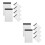 12Pcs Compact White Lined Notebook Daily Planner for Office and Travel 9