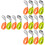 8Ensembles Couverts Bébé Silicone Acier 304 Assorties Maison 8