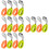 8Ensembles Couverts Bébé Silicone Acier 304 Assorties Maison 9
