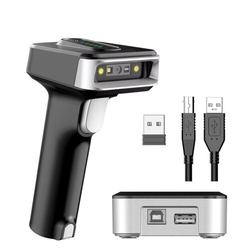 Handheld  Barcode Scanner QR Code Wireless 2D Barcode Reader Bar Code Scanner with Charging Base 1