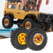 4 Pezzi di Cerchi In Metallo per Aggiornamento Mozzo Cerchio per Auto Cingolata RC 1/24 Axial Scx24 Fms Aggiornamento Ruote e Pneumatici per Camion RC