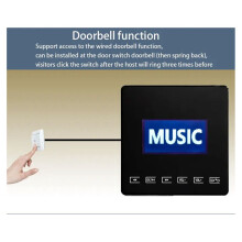 86 Home Achtergrondmuzieksysteem Is Compatibel met aan de Muur Gemonteerde Versterker Touch Key voor FM TF Zwart