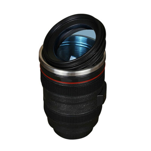 Stainless Steel Self Stirring Coffee Mug Camera Lens Coffee Mug MultiPurpose Photographer Camera Mug Personalized Gift 1