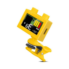 Cherub WST-570Li Guitar Tuner Rechargeable Color Screen Clip- Tuner for Chromatic Violin Guitar Bass Ukulele Yellow