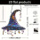 Acrylic Witch Hat Hanging Ornament Halloween Decor 2