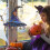 Acrylic Witch Hat Hanging Ornament Halloween Decor 4
