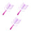 3Pcs Violet Reusable Eyebrow Stencil Kit for Precise Brow Shaping 3