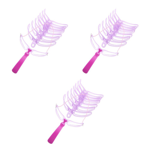 3Pcs Violet Reusable Eyebrow Stencil Kit for Precise Brow Shaping 2
