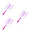 3Pcs Violet Reusable Eyebrow Stencil Kit for Precise Brow Shaping 4