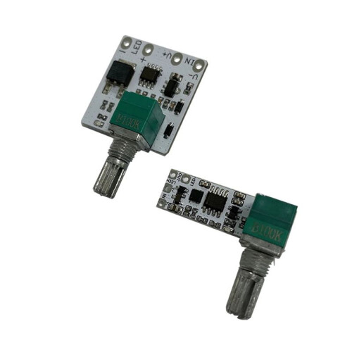 LED Constant Voltage Dimmer Board Control Module Table Lamp Stepless Knob Potentiometer Live Fill Light Dimmer Module,A 2