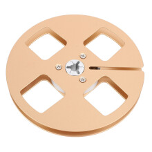 5 Inch Aluminum Alloy Open Reel for 1/4 Inch Tape, Gold