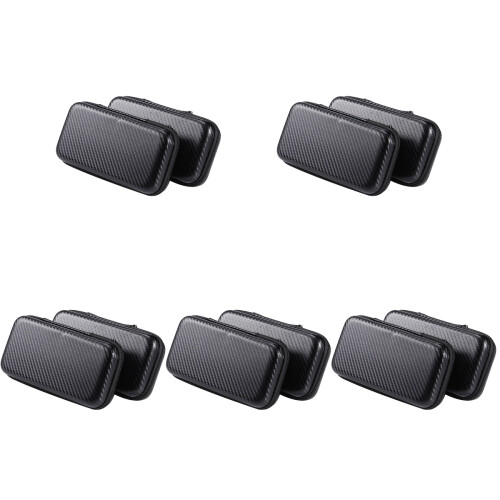 10Pcs Reusable Black Electronics Organizer Travel Cable Carrying Pouch 1