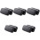 10Pcs Reusable Black Electronics Organizer Travel Cable Carrying Pouch 3
