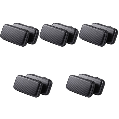 10Pcs Reusable Black Electronics Organizer Travel Cable Carrying Pouch 2