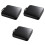 3Pièces Étui De Rangement Cd Zippé Noir 4