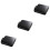 3Pièces Étui De Rangement Cd Zippé Noir 6