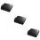 3Pièces Étui De Rangement Cd Zippé Noir 10