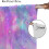 Μωβ & Ροζ Κουρτίνες Galaxy, Αφηρημένο Tie-Dye με Σχέδιο Έναστρου Ουρανού, 84"x84", για 6