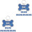 16Stk Stabiler Blaue Haustier Id Tags Knochen Design 4