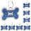 16Stk Stabiler Blaue Haustier Id Tags Knochen Design 9