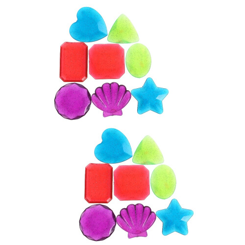 16Pcs Kids Pool Diving Gems Assorted Acrylic Colors 2