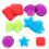 16Pcs Kids Pool Diving Gems Assorted Acrylic Colors 10