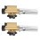 4Pièces Torches Butane Soudure Bbq Réglables Compactes Argenté 2