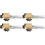 4Pièces Torches Butane Soudure Bbq Réglables Compactes Argenté 3