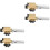4Pièces Torches Butane Soudure Bbq Réglables Compactes Argenté 4