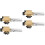4Pièces Torches Butane Soudure Bbq Réglables Compactes Argenté 5