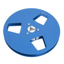 5 Inch Aluminum Alloy 3-Hole Empty Tape Reel for 1/4 Inch Recorder Blue