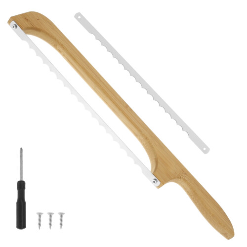 Stainless Steel Bread Bow Cutter with Wooden Handle
