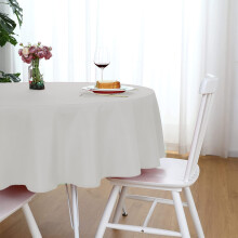 60 Inch Round Polyester Tablecloth, Washable