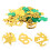 3Pcs Multi Plastic Happy New Year Table Confetti for Party Decorations 11