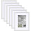 Weißes Bilderrahmen-Set, 6er-Pack – 8x10 Zoll, Wand- oder 1