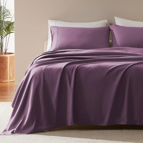 Σετ σεντόνια Nanotex Super Soft Cooling Queen (4 τεμάχια), χωρίς ζάρες, ανθεκτικά στο ξεθώριασμα,