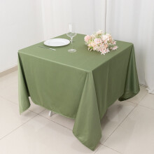 Square Tablecloth 70x70 in Dusty Green Scuba Polyester