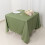 Square Tablecloth 70x70 in Dusty Green Scuba Polyester 1
