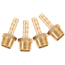 Raccords pour tuyau d'air en cuivre avec embout cannelé pour tuyau 1/4 x 1/4 pouce