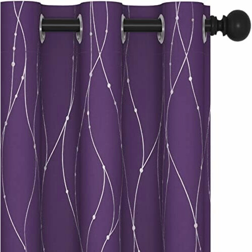 Purple Blackout Curtains 38x54" – Thermal,