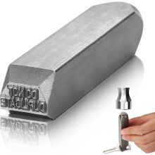 Sellos metálicos para llaves. Sello "No duplicar". Perforadora de llaves. Herramienta perforadora de acero de 1/16". Artesanía en cuero.