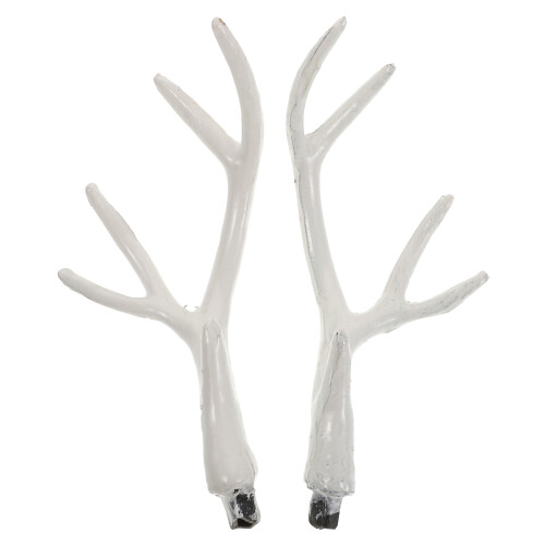 5Paires Bois De Cerf Blancs En Décorations Noël 1