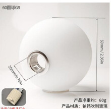 Frosted Glass Globe Lampshade White 6 cm